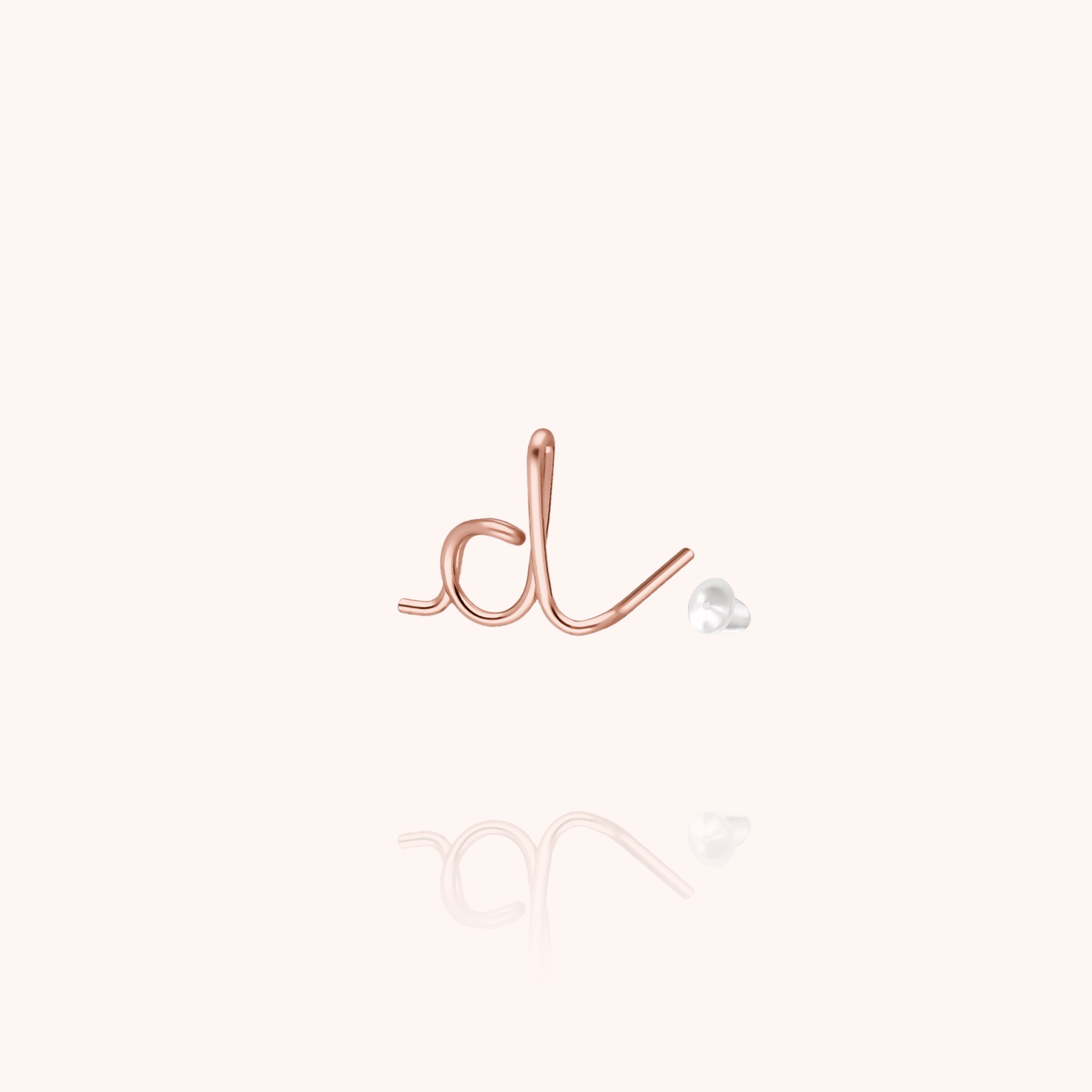 Puce d'Oreille Originale Initiale initiale — idée cadeau bijou personnalisé