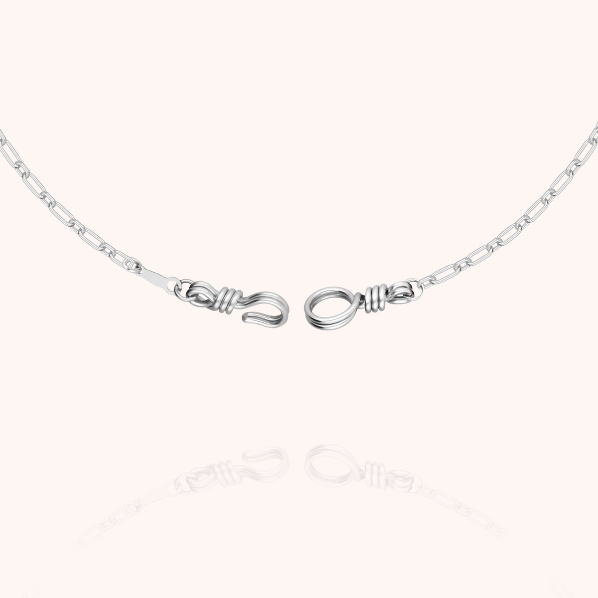 Kette Rechteckkette Attache moi — Geschenkidee personalisierter Schmuck