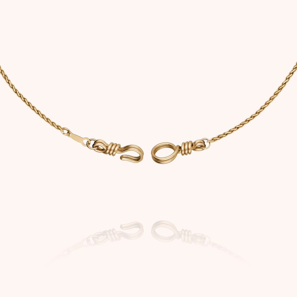 Collier Chaîne Rope Attache moi en or jaune laminé — expédition sécurisée Paris