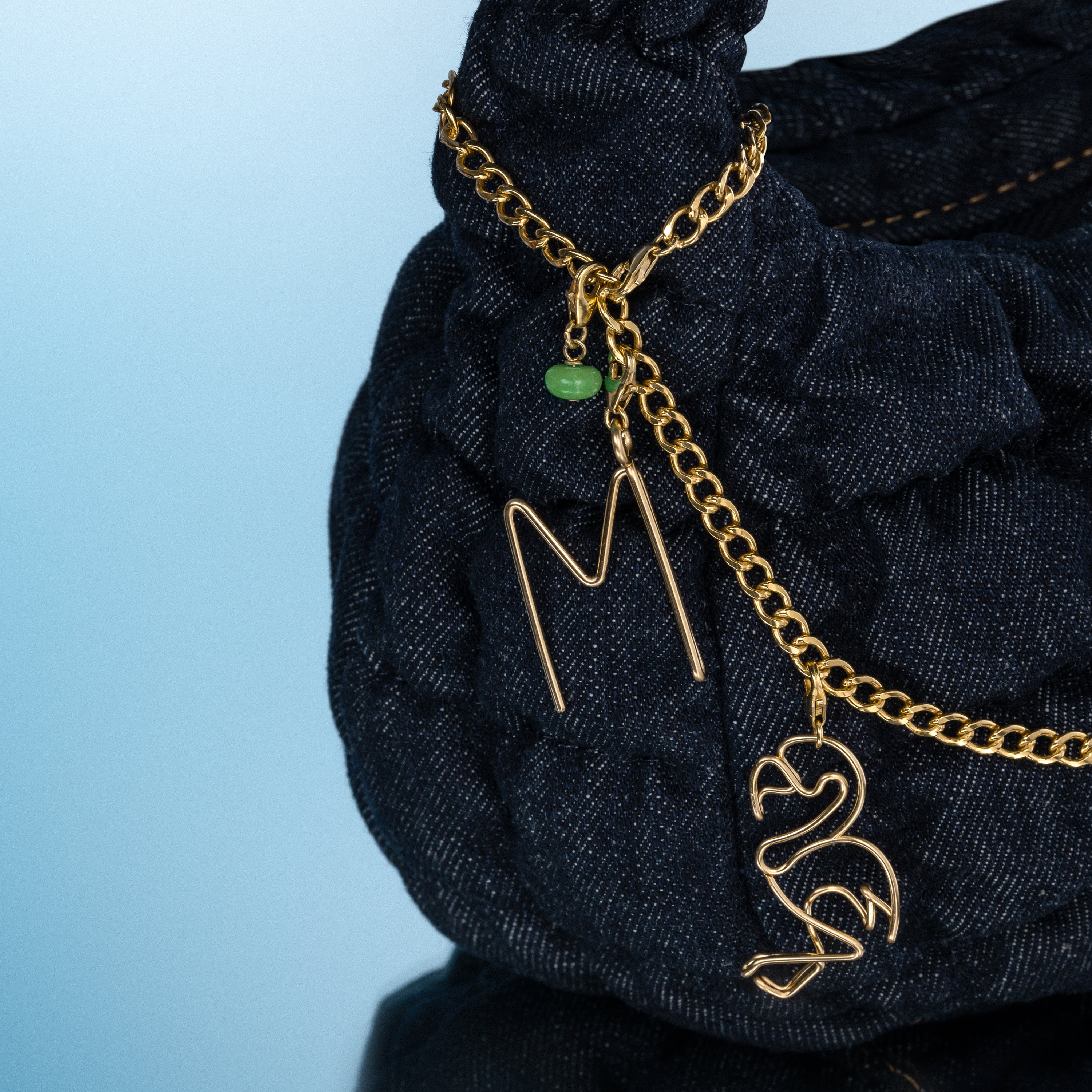 Collier initiale bijou moderne fait main Paris bijou