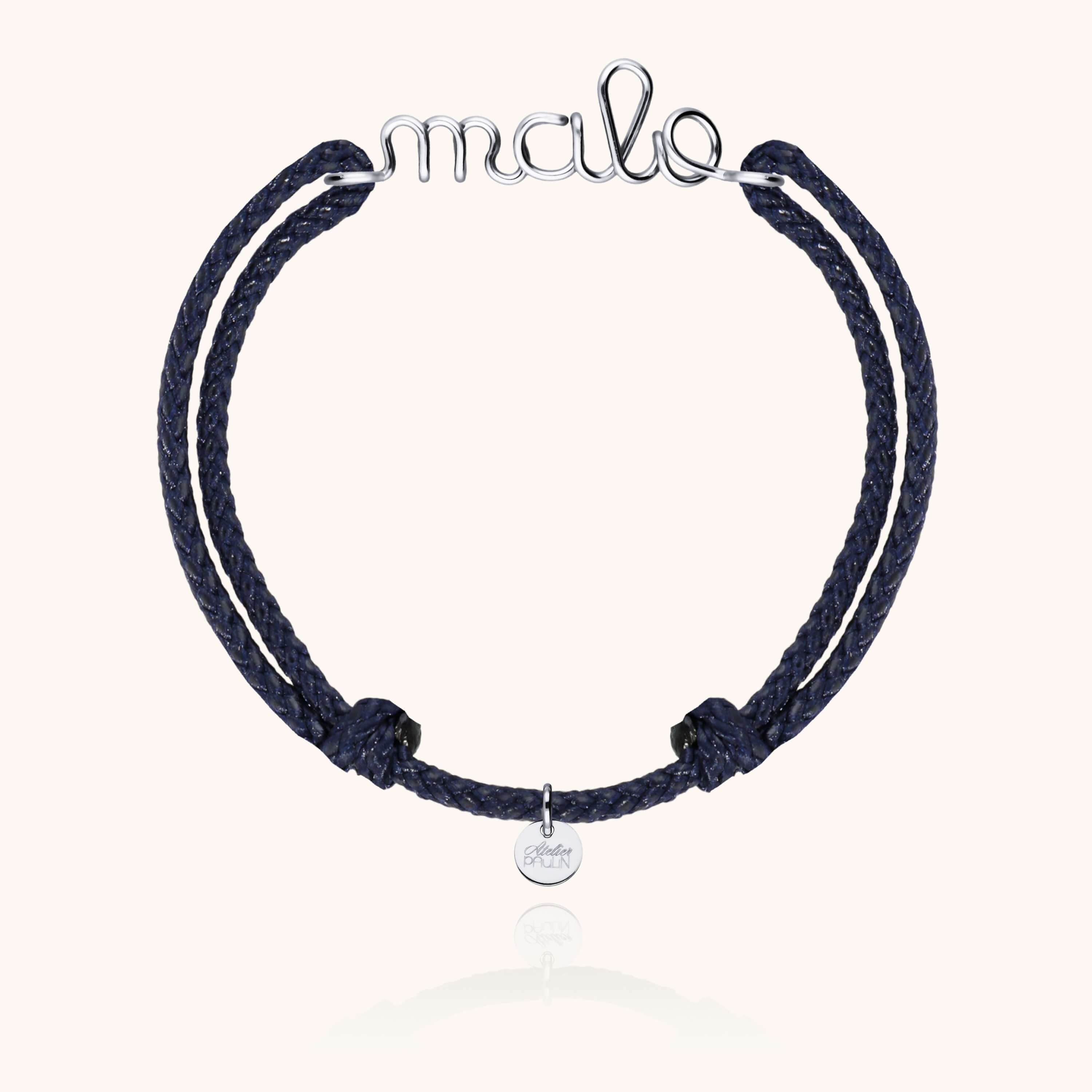 argent sterling - bleu marine