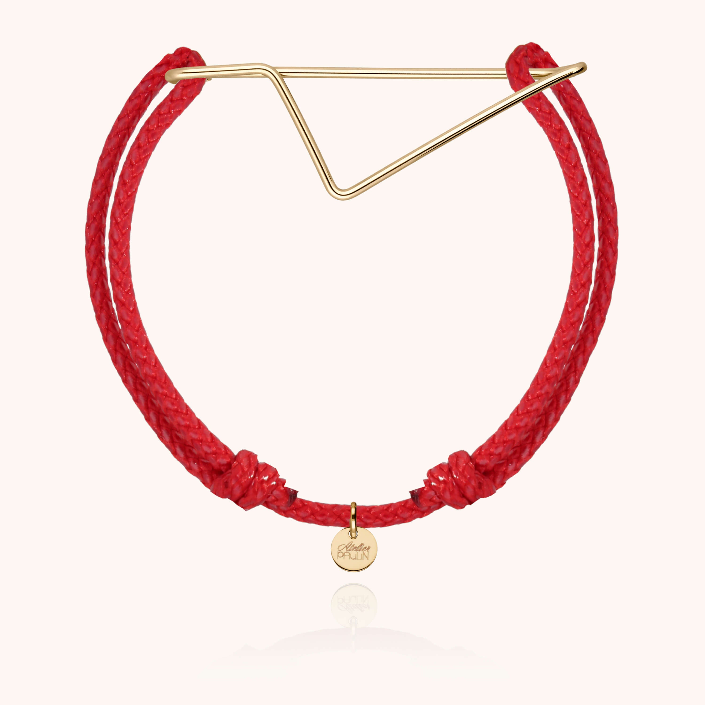 Bracelet cordon masculin discret gold filled 14k quotidien homme Atelier Paulin - or jaune laminé