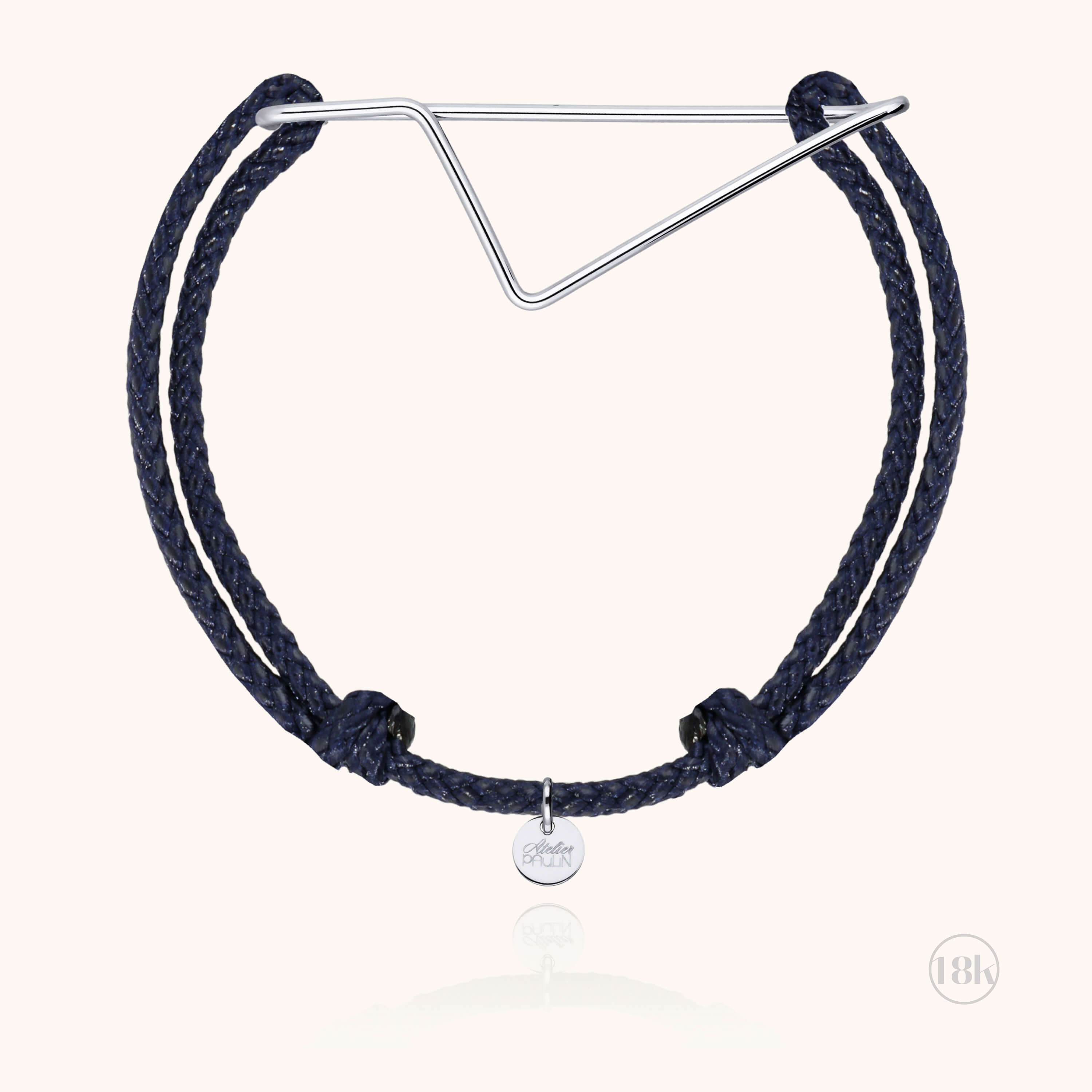 Bracelet cordon sobre masculin argent 925 cadeau masculin Atelier Paulin - argent sterling - homme