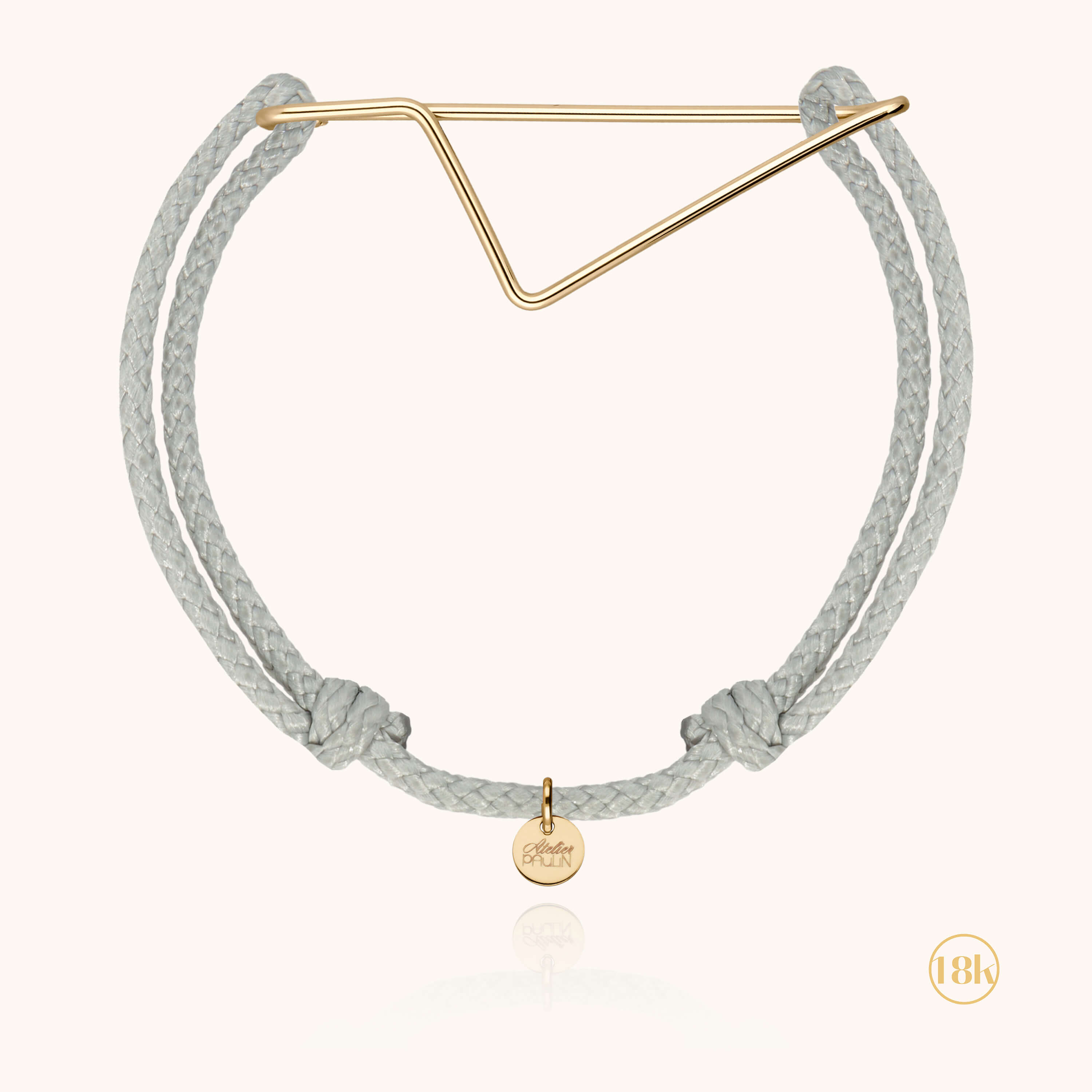 Bracelet cordon élégant homme argent 925 cadeau masculin Atelier Paulin - argent sterling - femme