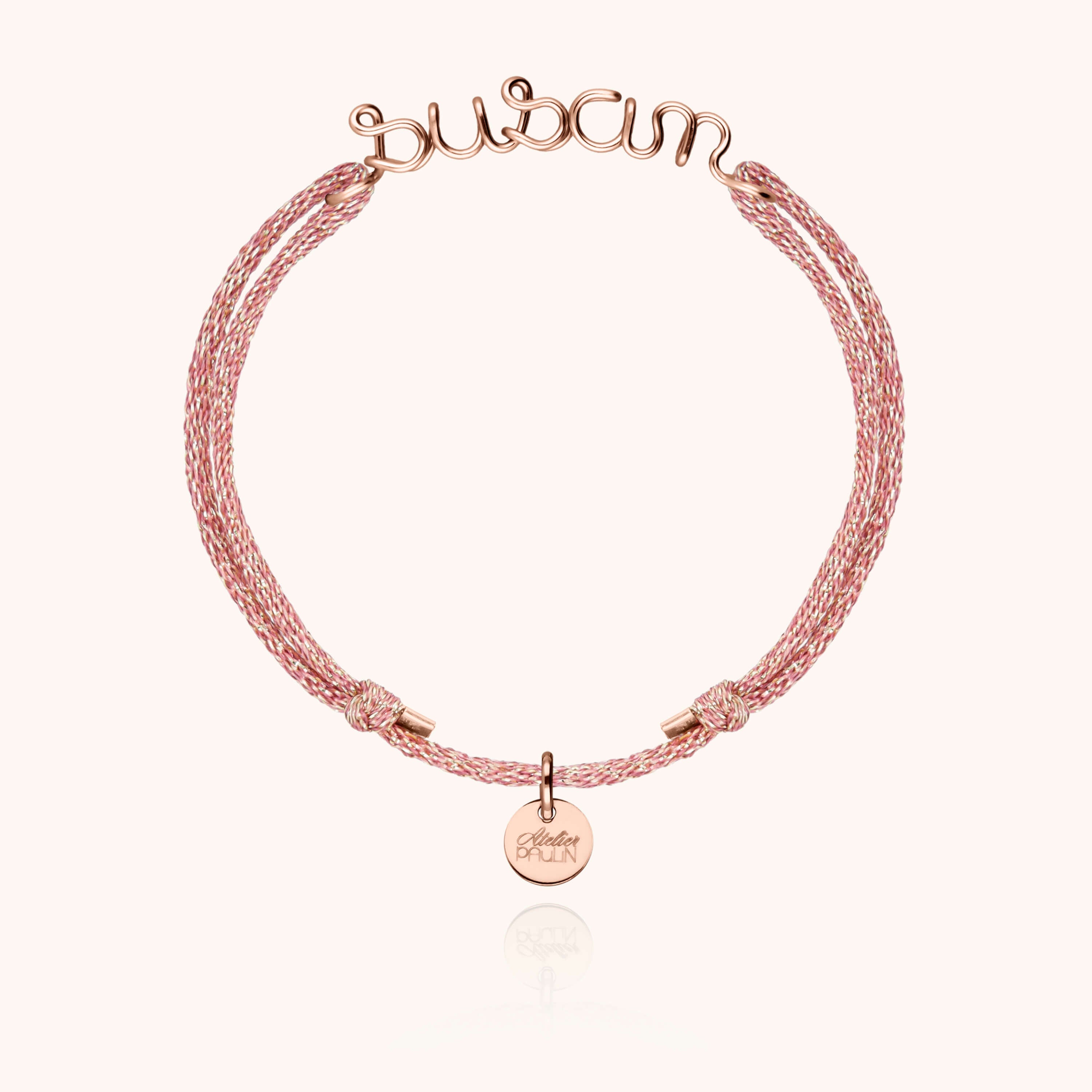 Bracelet cordon raffiné gold filled 14k anniversaire Atelier Paulin - or rose laminé - enfant
