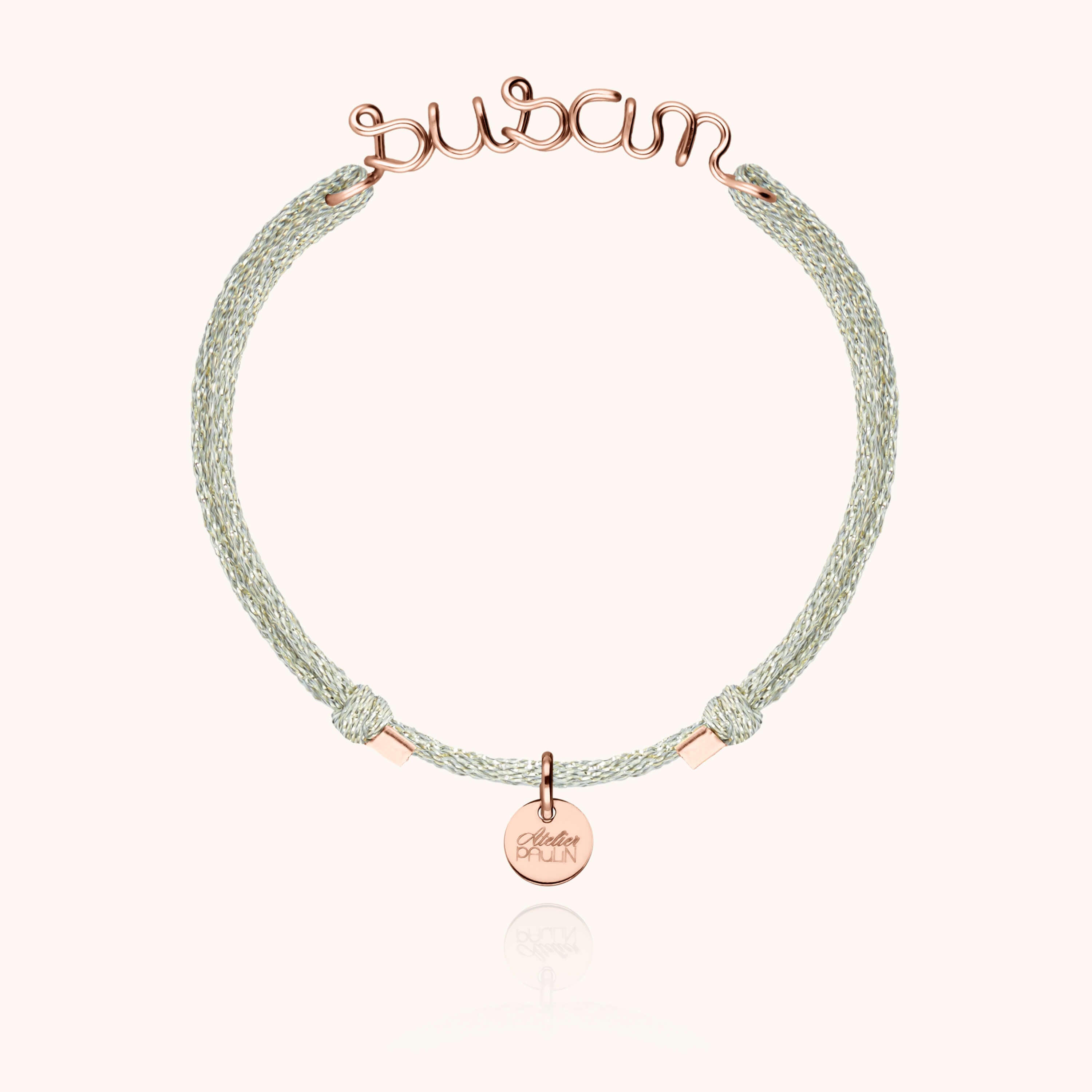 Bracelet cordon discret gold filled 14k naissance cadeau Atelier Paulin - or jaune laminé -