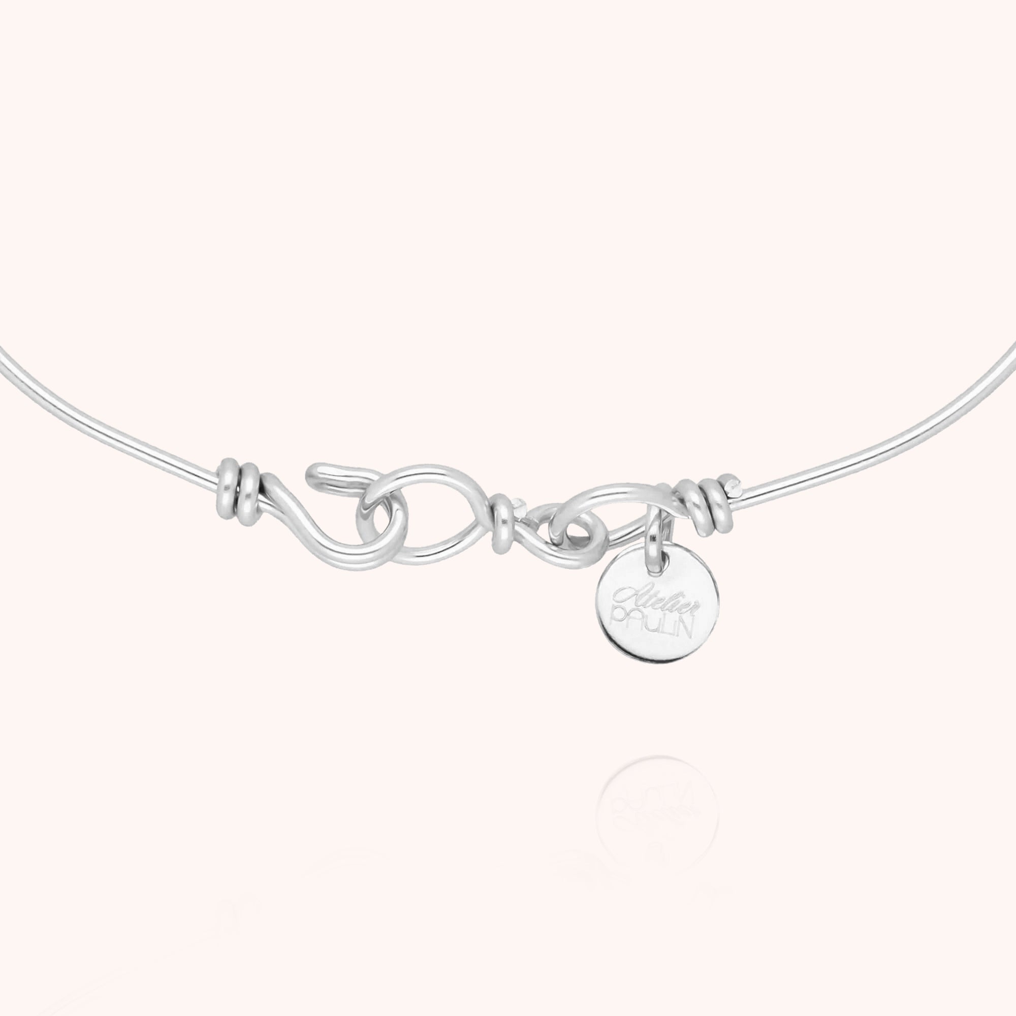 Bracelet Original Personnalisé or blanc 750/1000 porté au poignet livraison express DHL