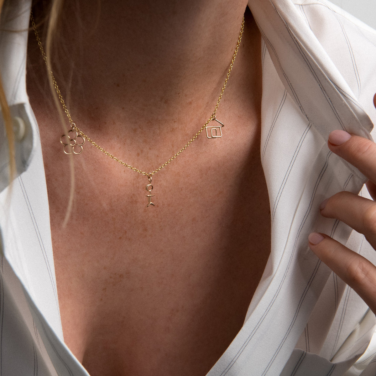Collana Charms Dream Big, portata al polso