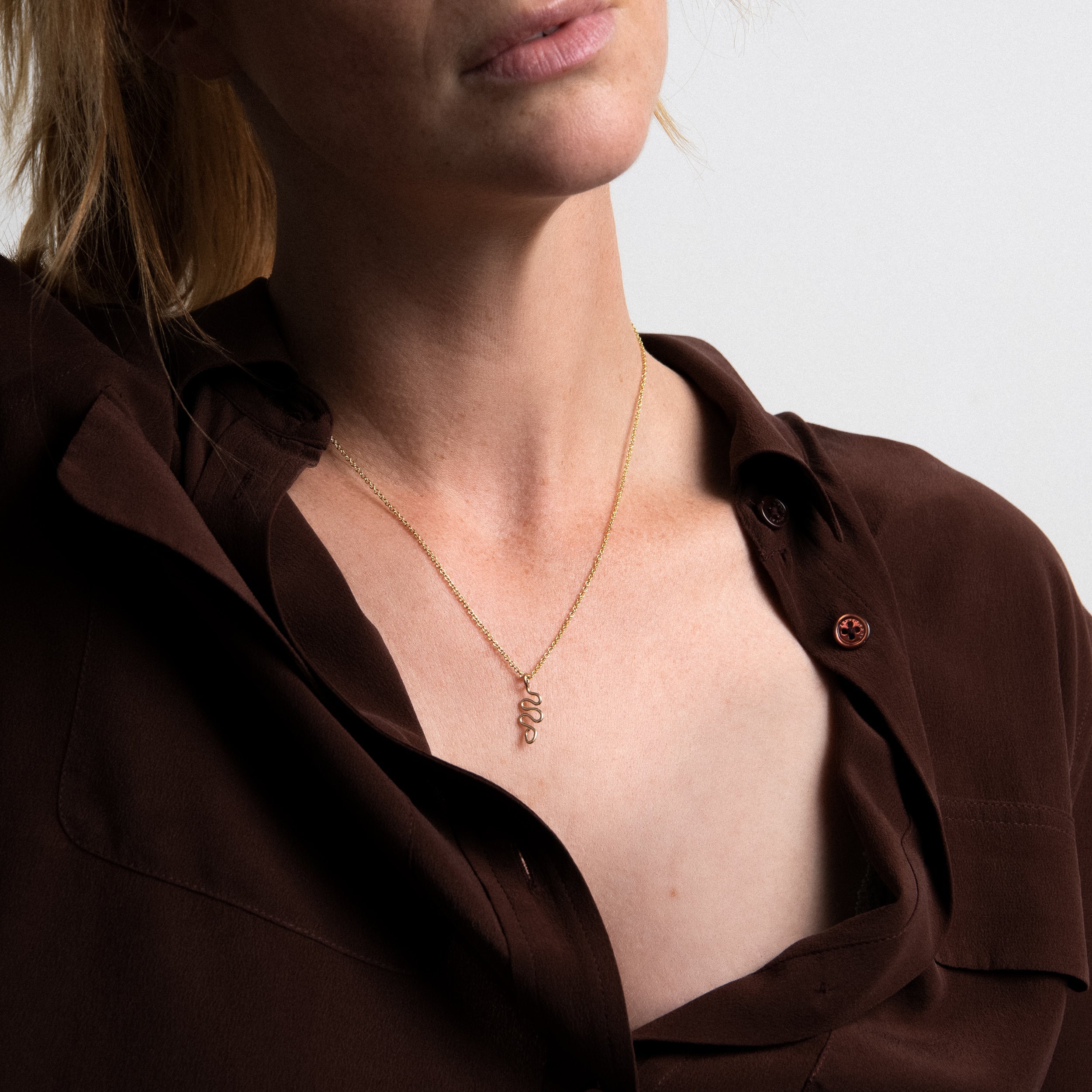 Collier Charms Snake — cadeau idéal personnalisable