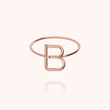 Initiale Capitale Ring - Rose 18k gold