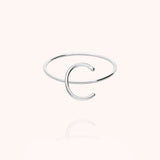 Initiale Capitale Ring - White 18k gold