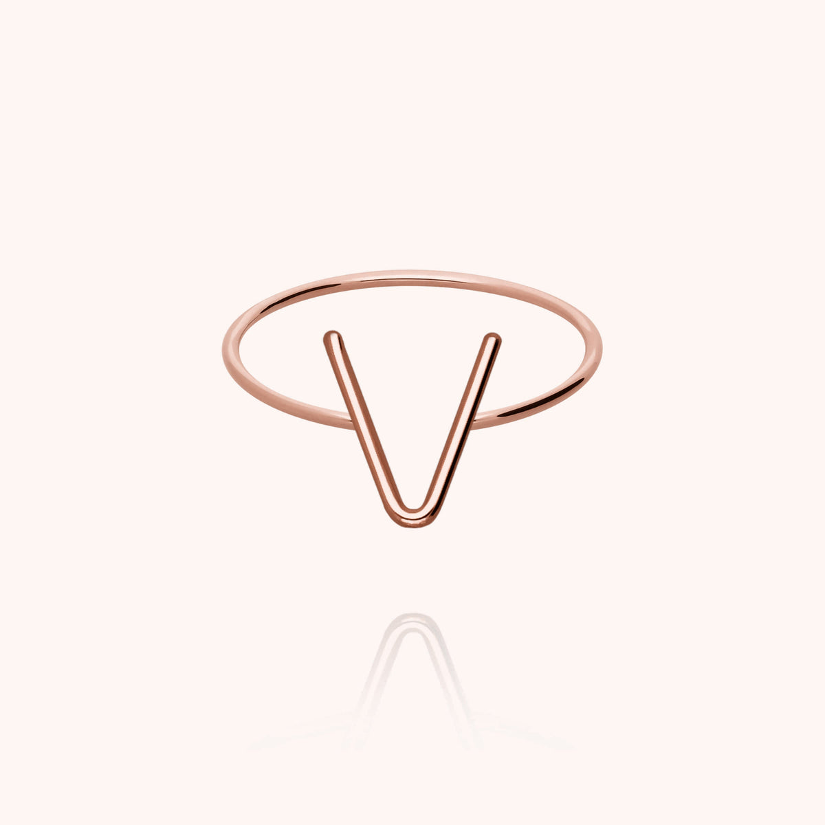 Ring Capitale Initiale aus 18K Roségold — sichere Sendung aus Paris