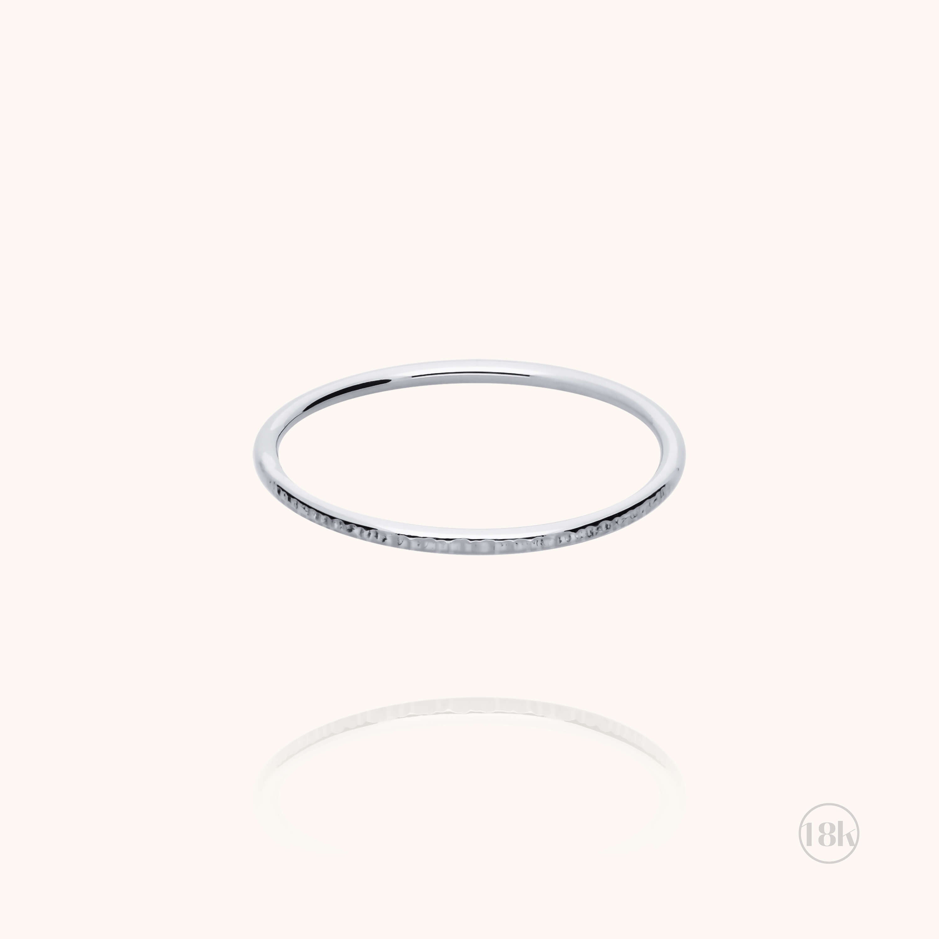 Bague Héra Ciselée n°3 - or blanc 750/1000