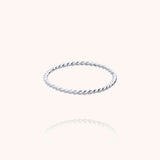 Hera Twisted Ring n°2 - White 18k gold