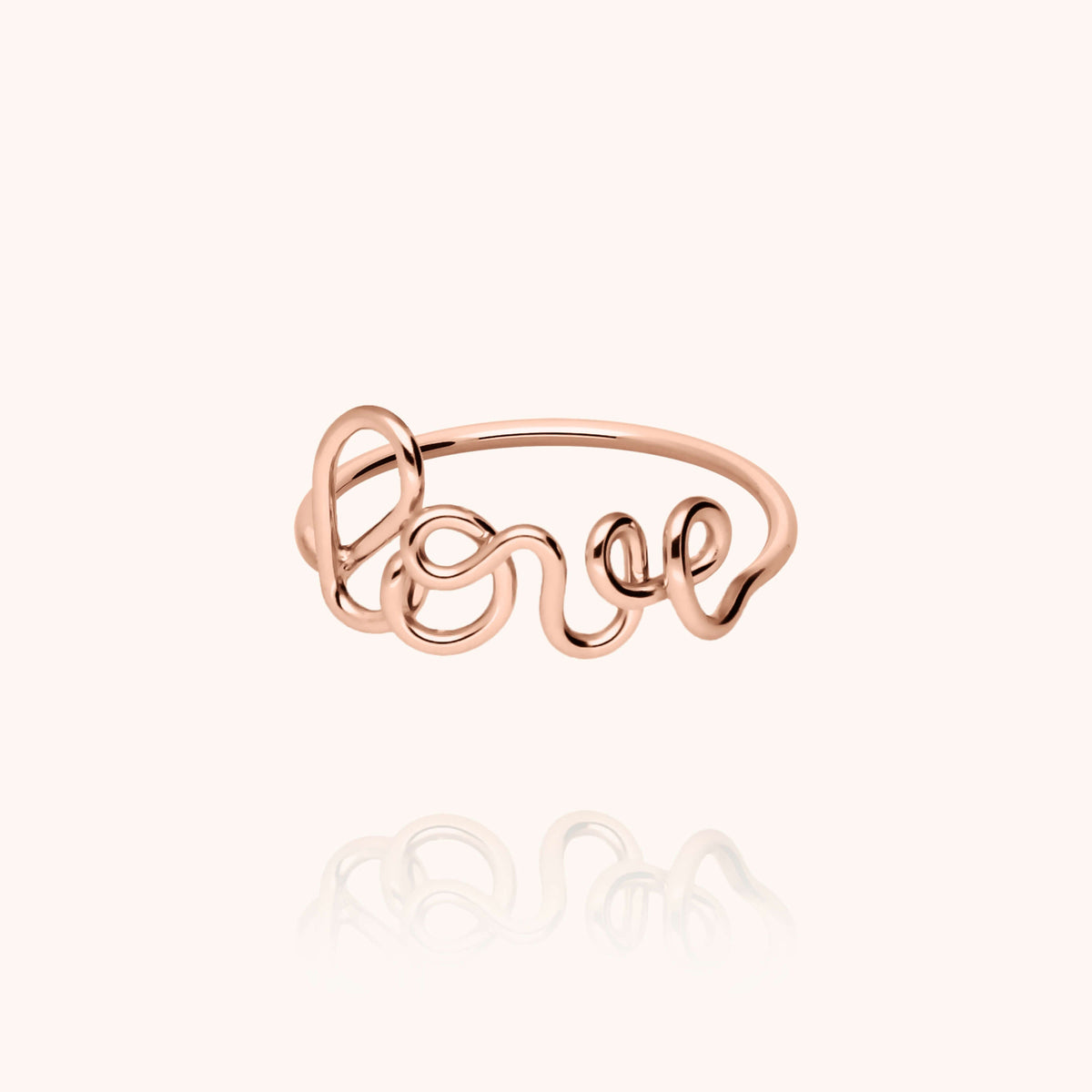 Original Love Ring in 14k rose gold-filled wire