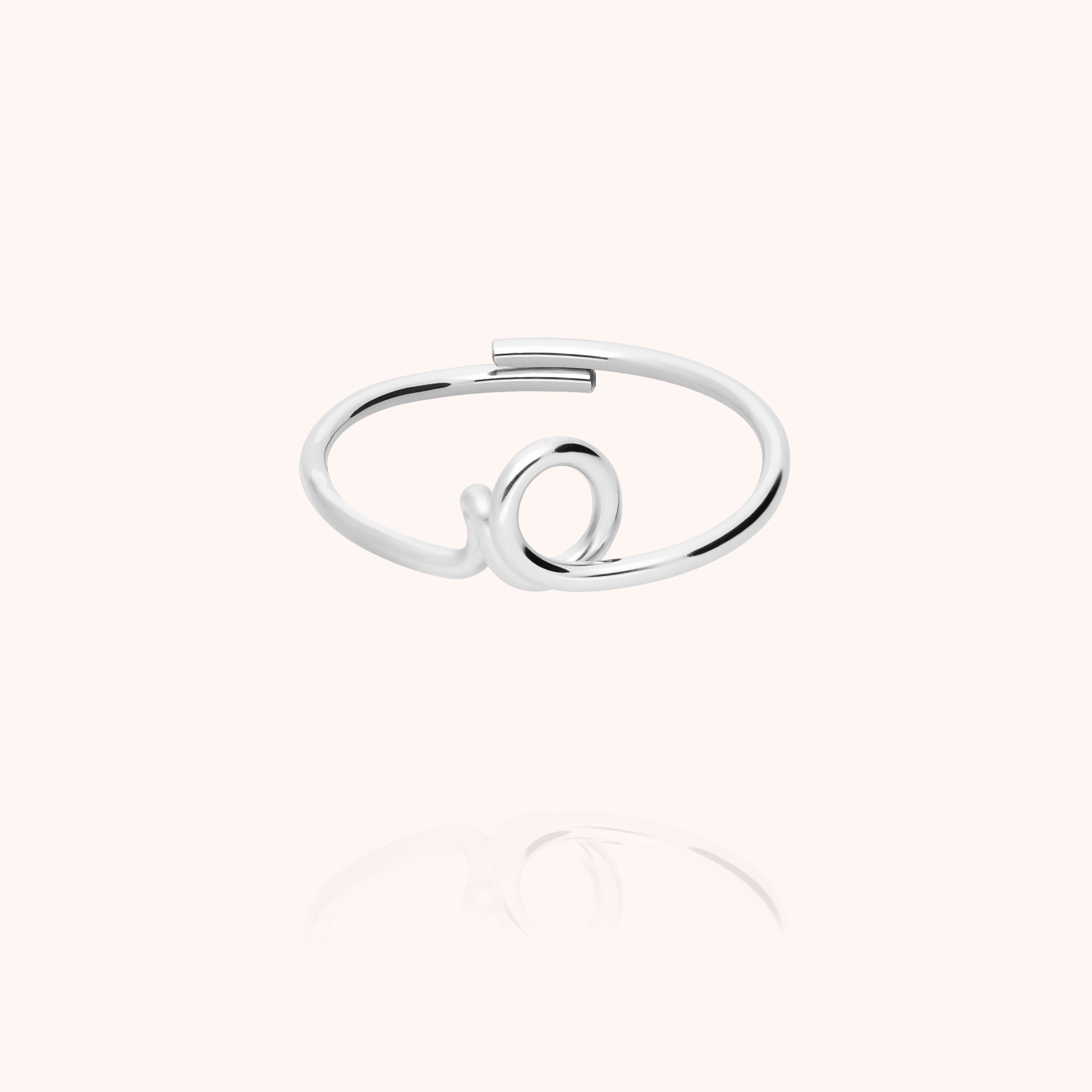 Bague Originale Initiale en argent sterling 925 — expédition sécurisée Paris