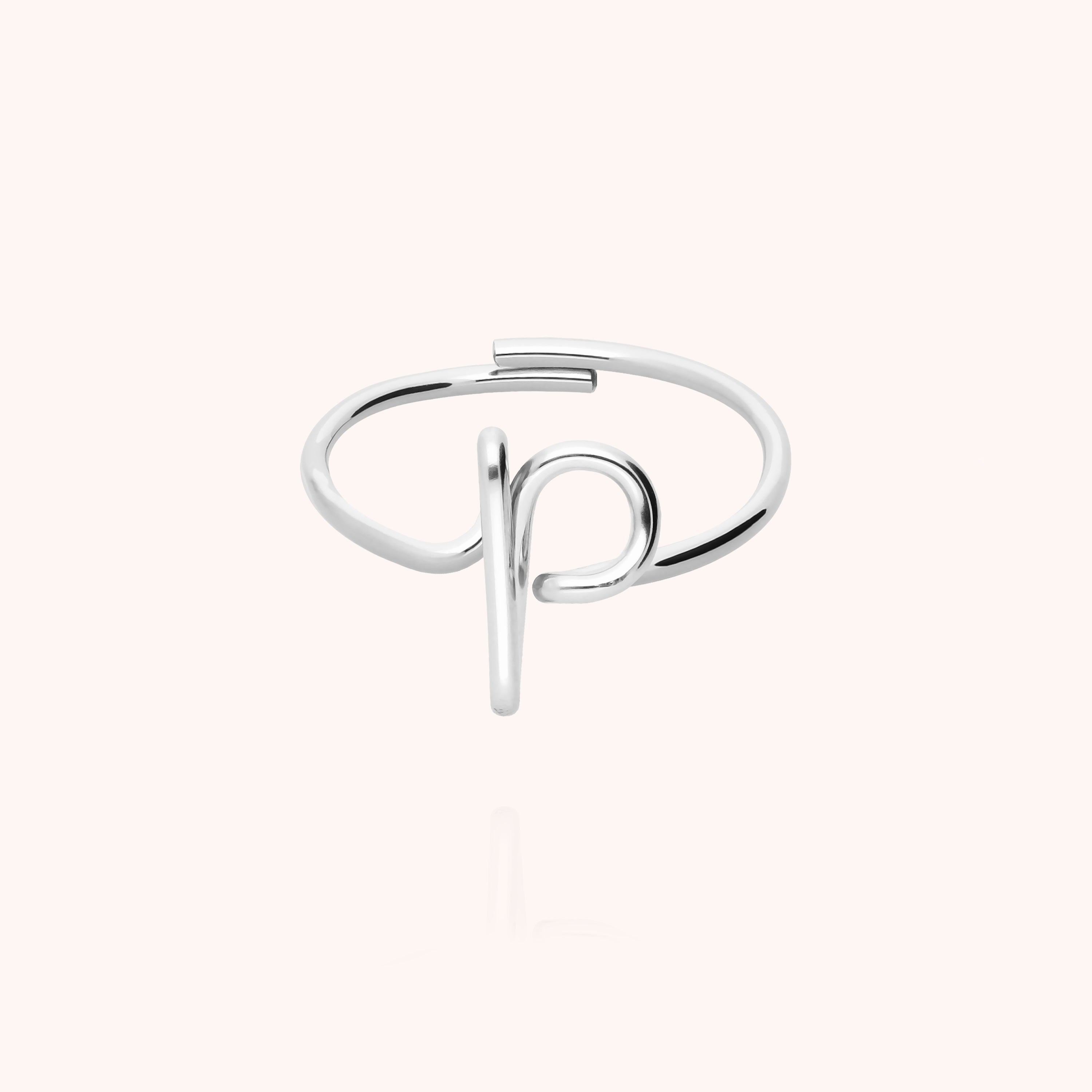 Bague Originale Initiale — cadeau de luxe fait main Paris