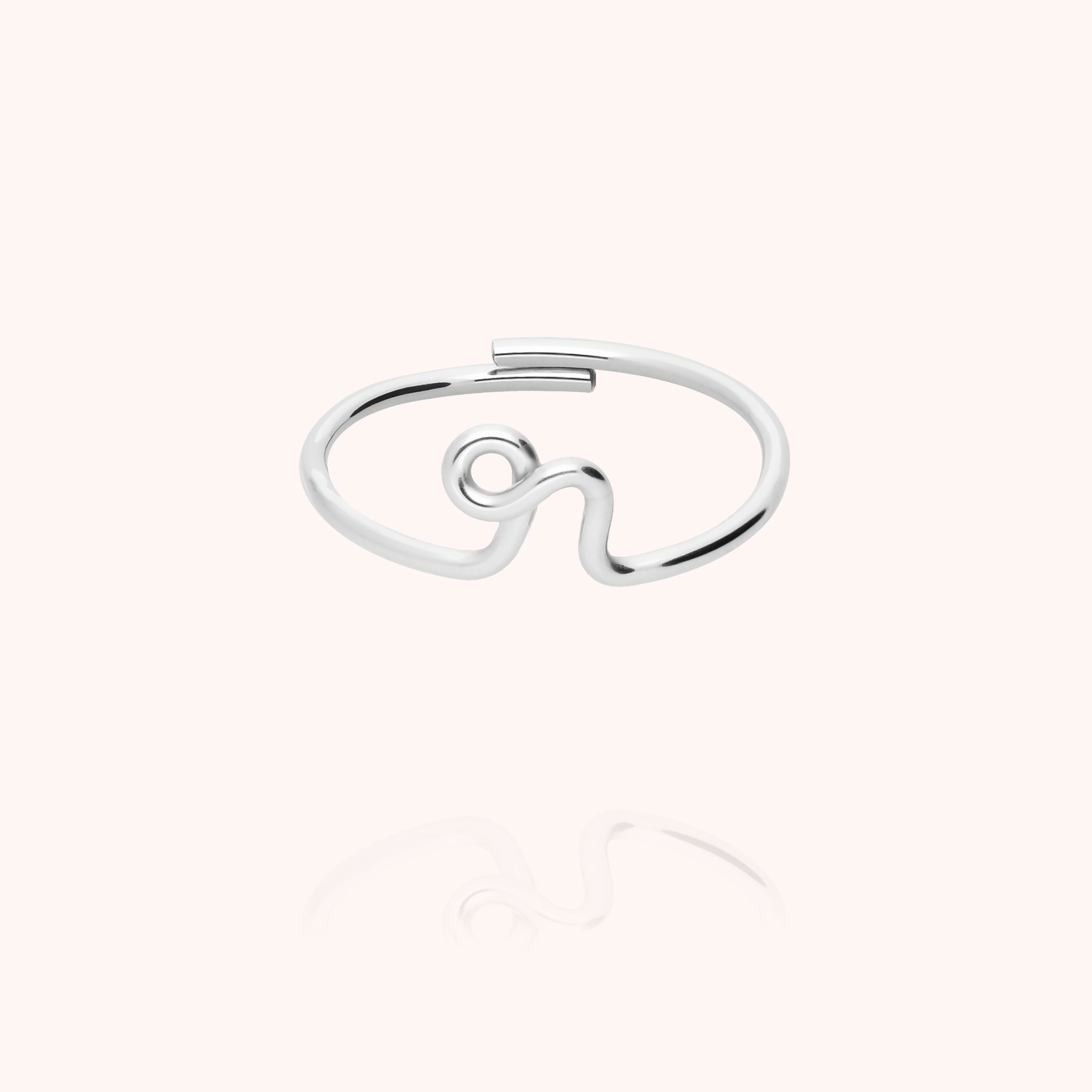 Bague Originale Initiale en argent sterling 925 — bague personnalisable Atelier Paulin