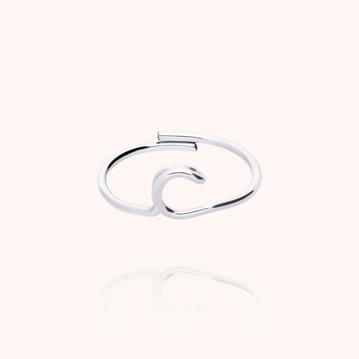 Anello Originale Iniziale in filo d'argento sterling 925
