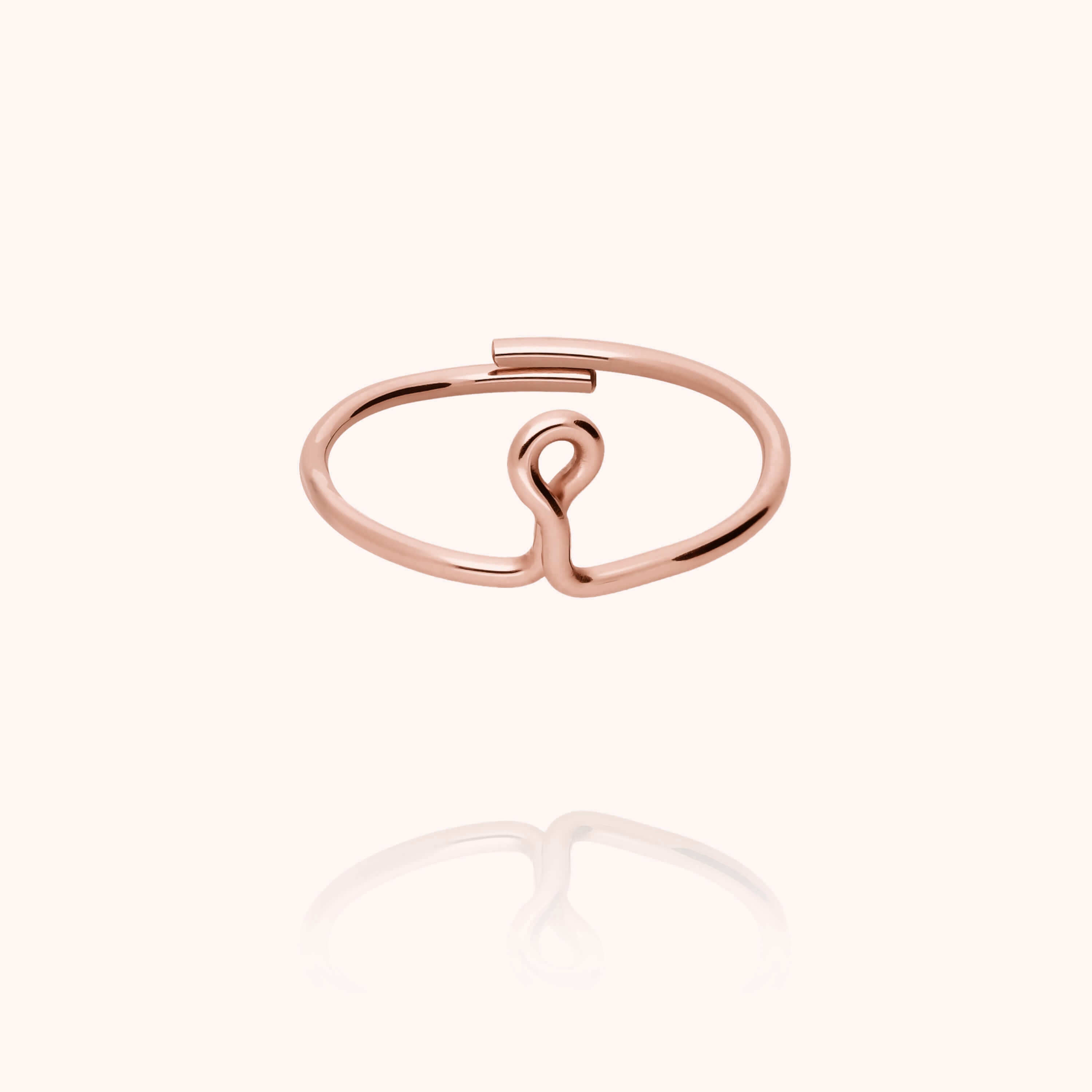 Bague Originale Initiale — bijou artisanal bague livraison express