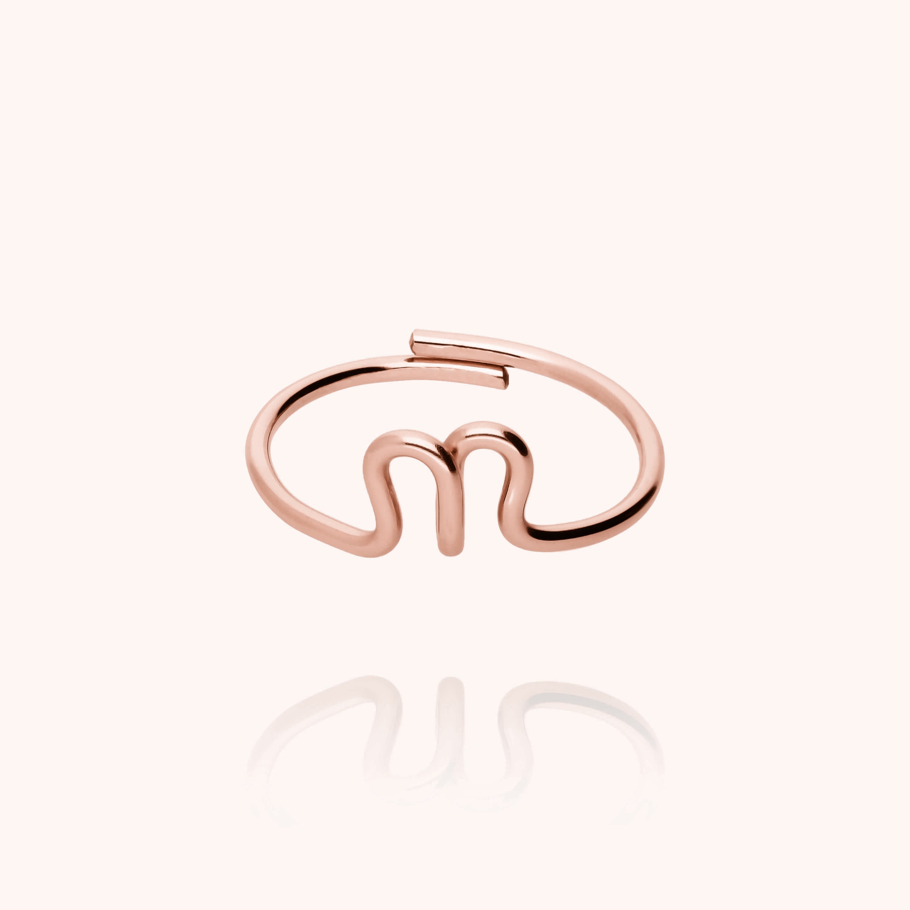 Bague Originale Initiale — bijou artisanal bague livraison express