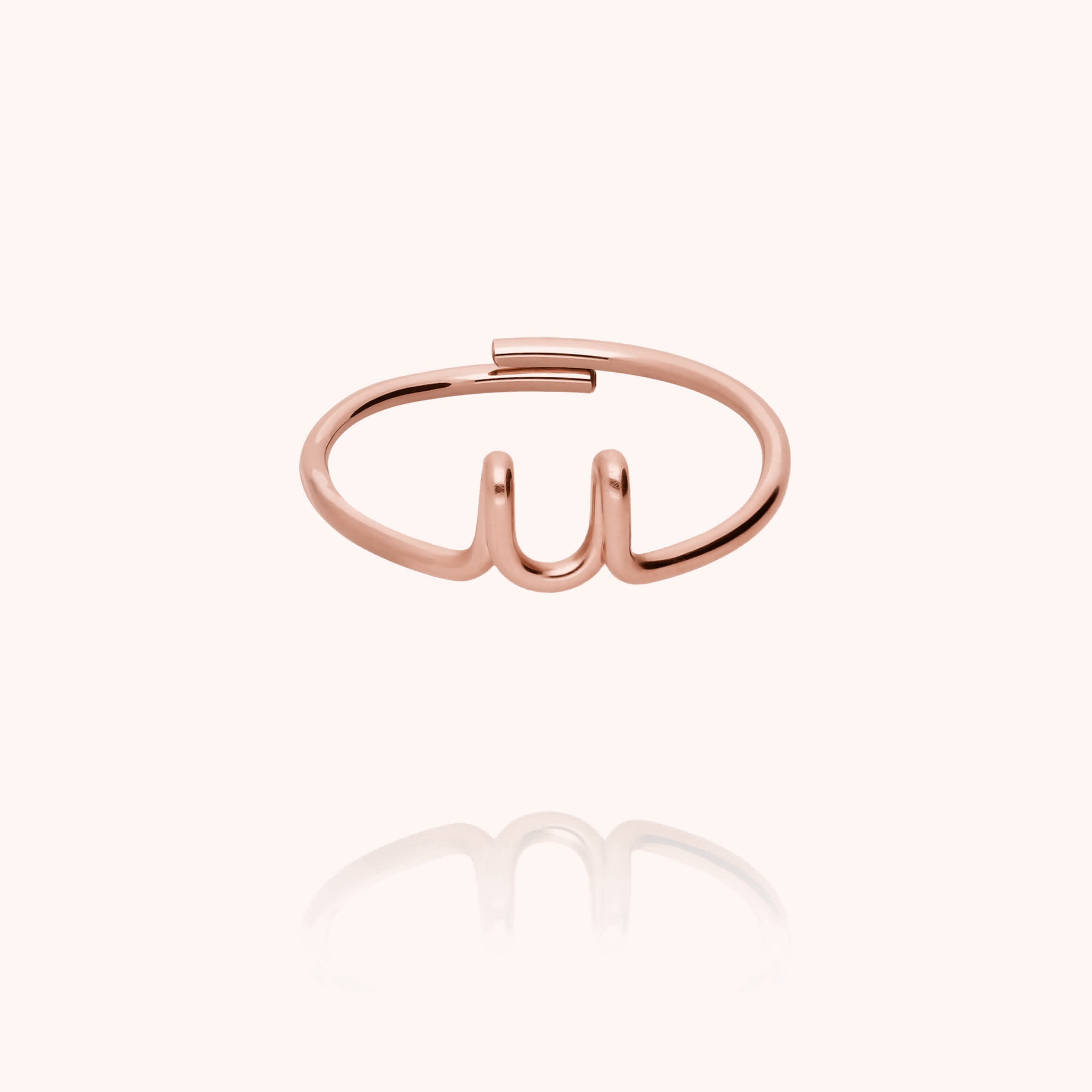 Bague Originale Initiale — cadeau de luxe fait main Paris