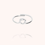 Original Initial Ring - silver
