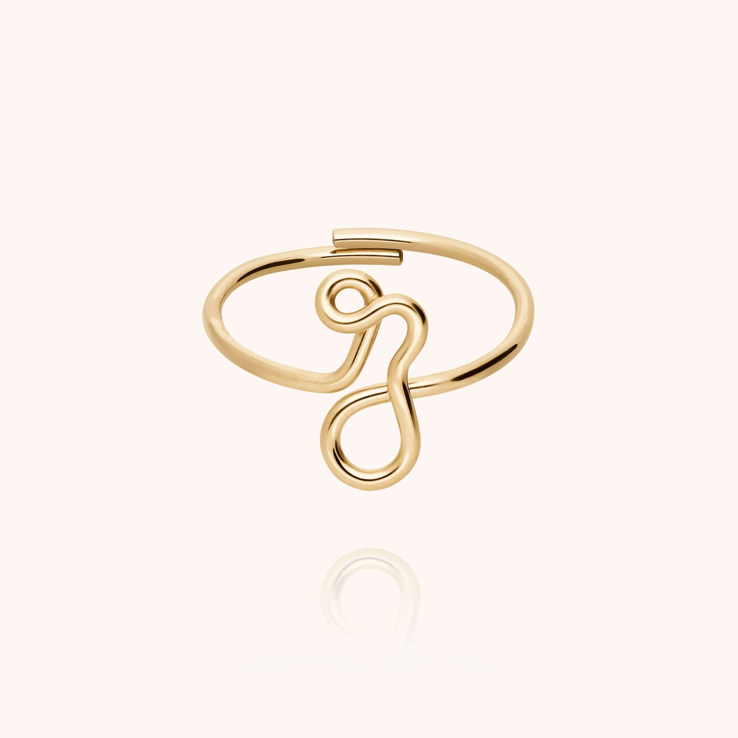 Bague Originale Initiale — cadeau de luxe fait main Paris