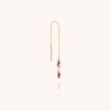 Single Chain Earring - fauve sapphire