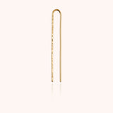 Earring U Daphné Hammered - Yellow 14k gold-filled