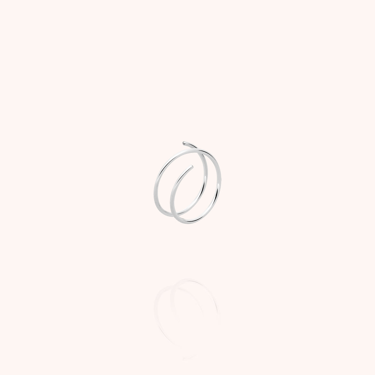 Orecchino Volute in filo d'argento sterling 925