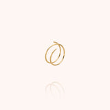 Volute Earring - Yellow 14k gold-filled
