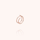 Volute Earring - Rose 14k gold-filled wire