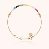 Bracciale Catena Nonza - zaffiro arcobaleno