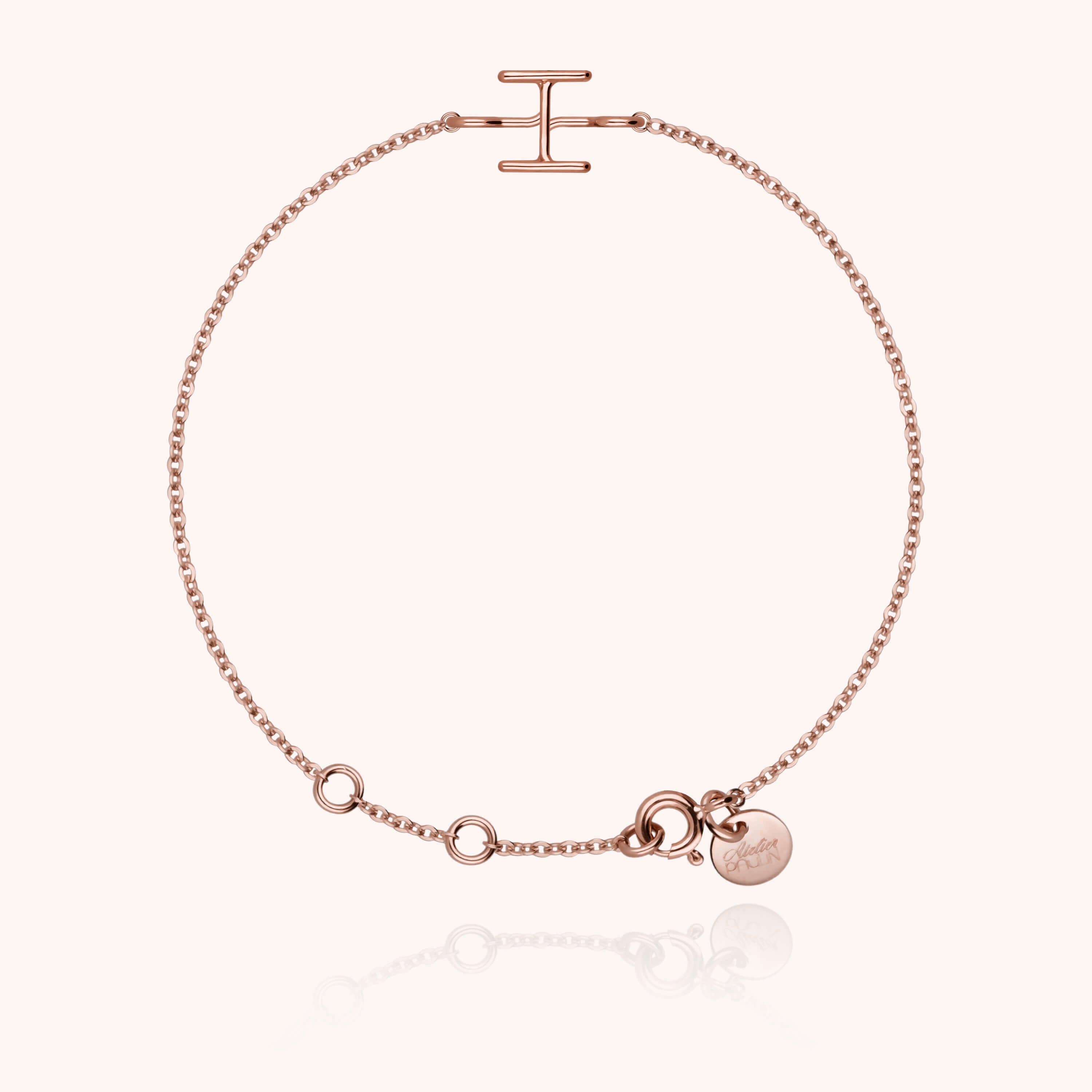 Bracelet Chaîne Initiale — cadeau de luxe fait main Paris