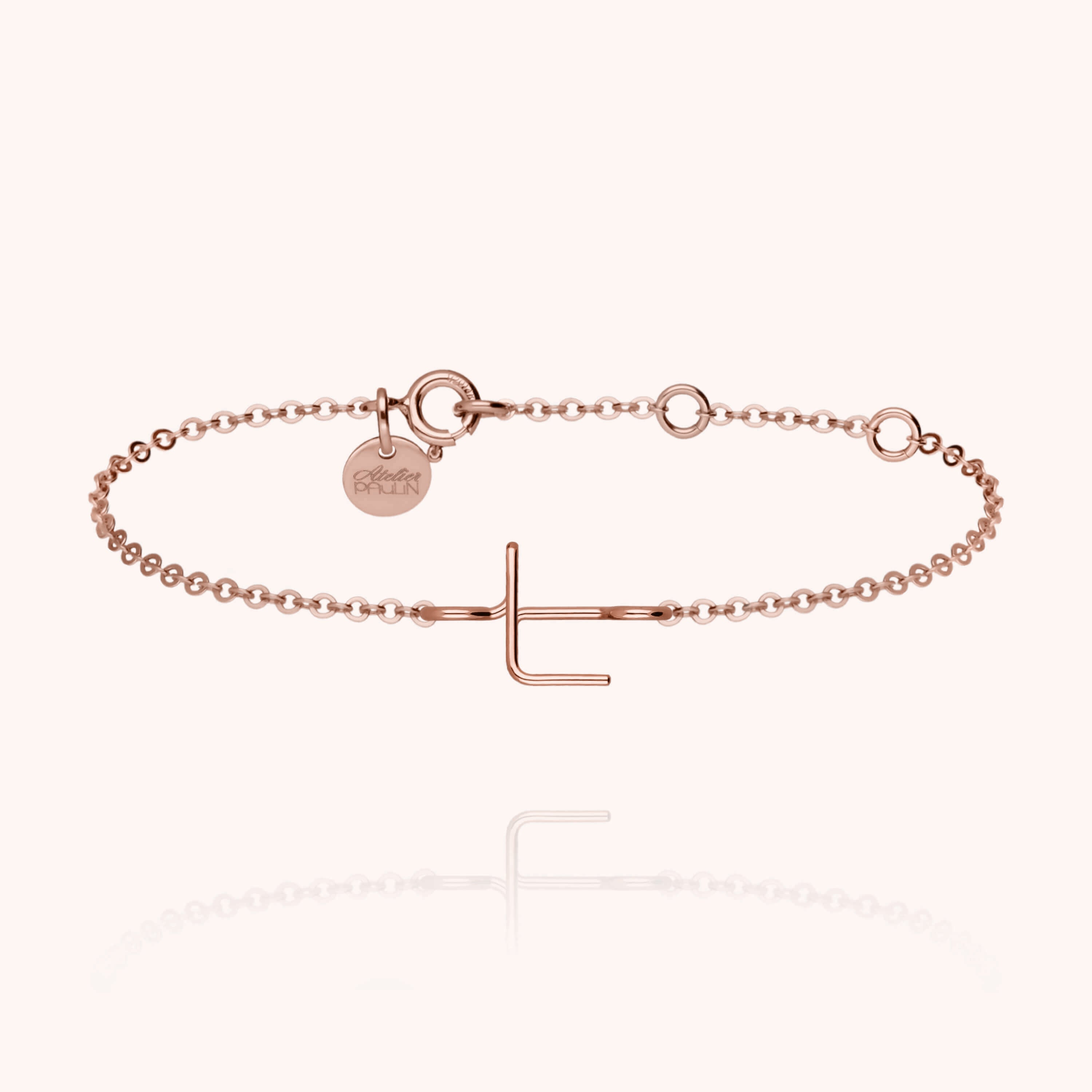 Bracelet Chaîne Initiale — cadeau de luxe fait main Paris