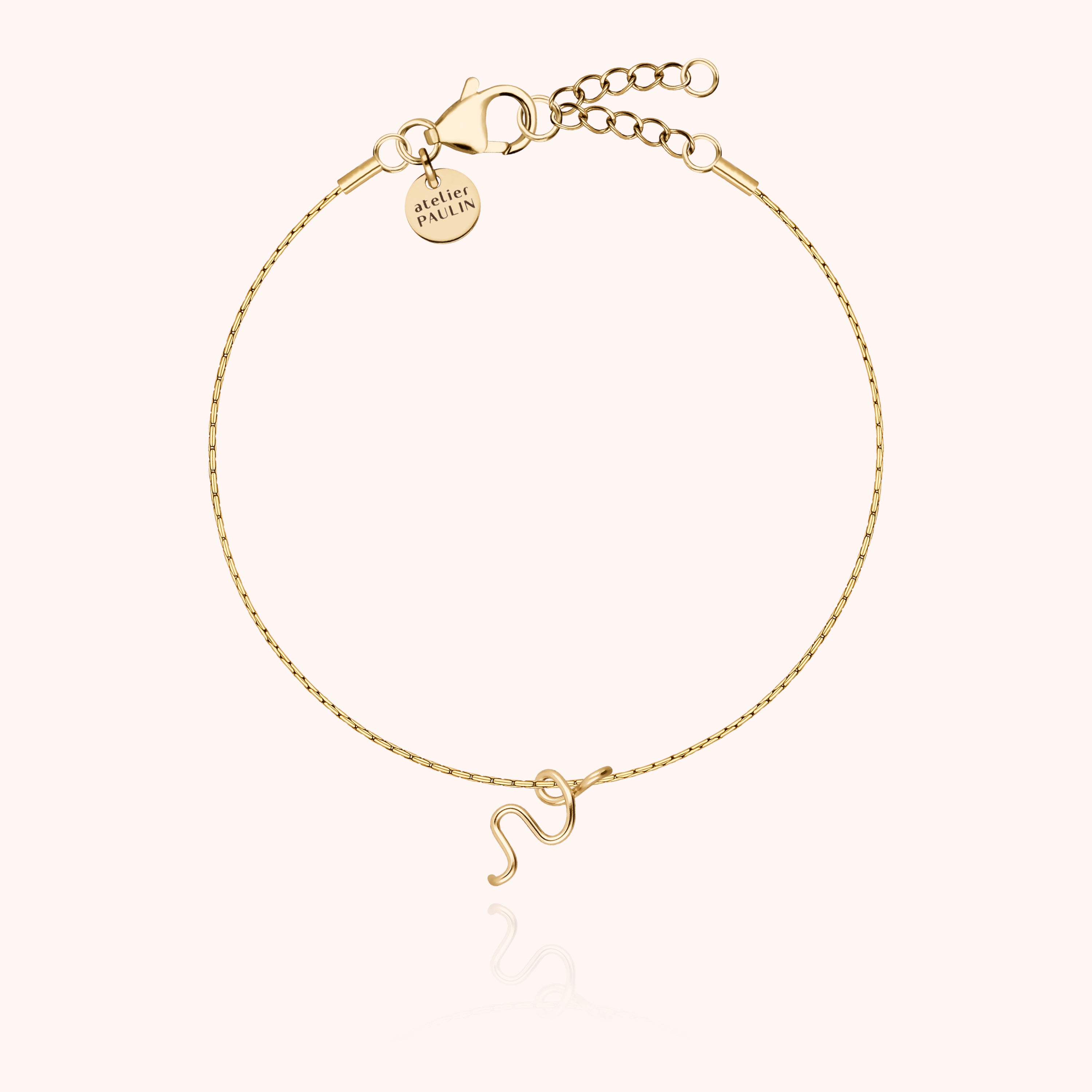 Original Initiale Chain Bracelet - 14k yellow gold filled