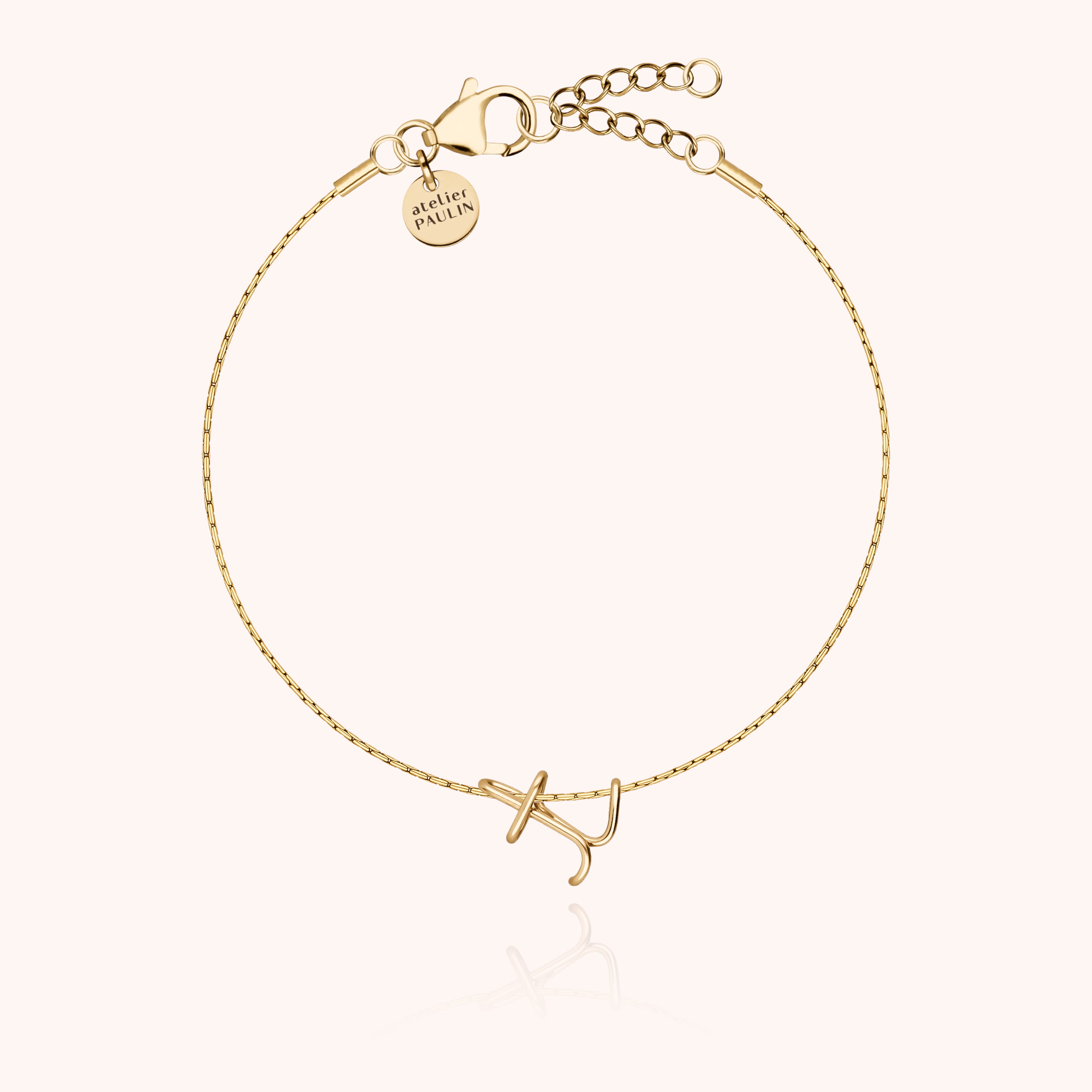 Original Initiale Chain Bracelet - 14k yellow gold filled