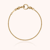Rope Chain Bracelet Attache moi - Yellow 14k gold-filled