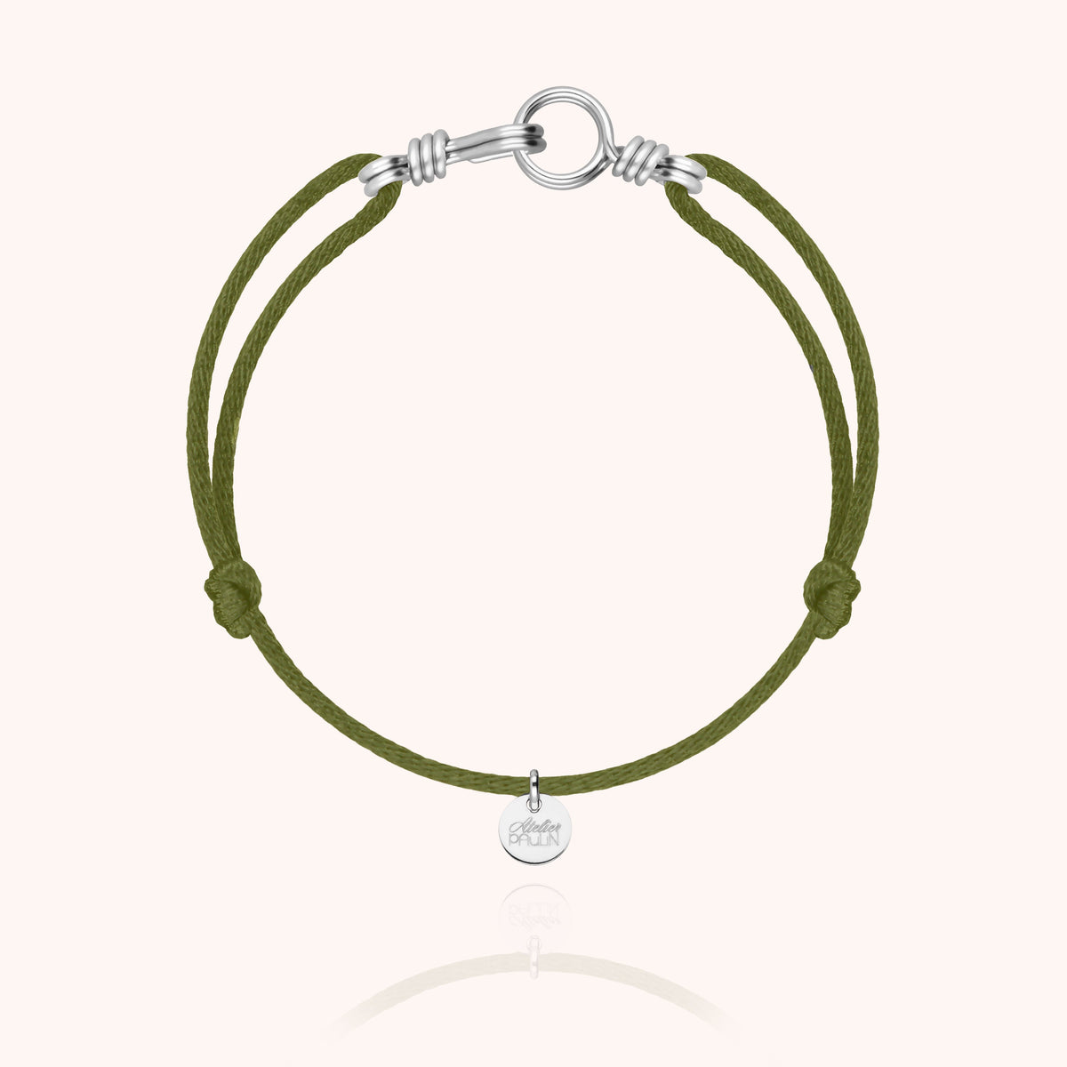 Bracelet Cordon Attache moi en argent sterling 925 — bracelet personnalisable Atelier Paulin