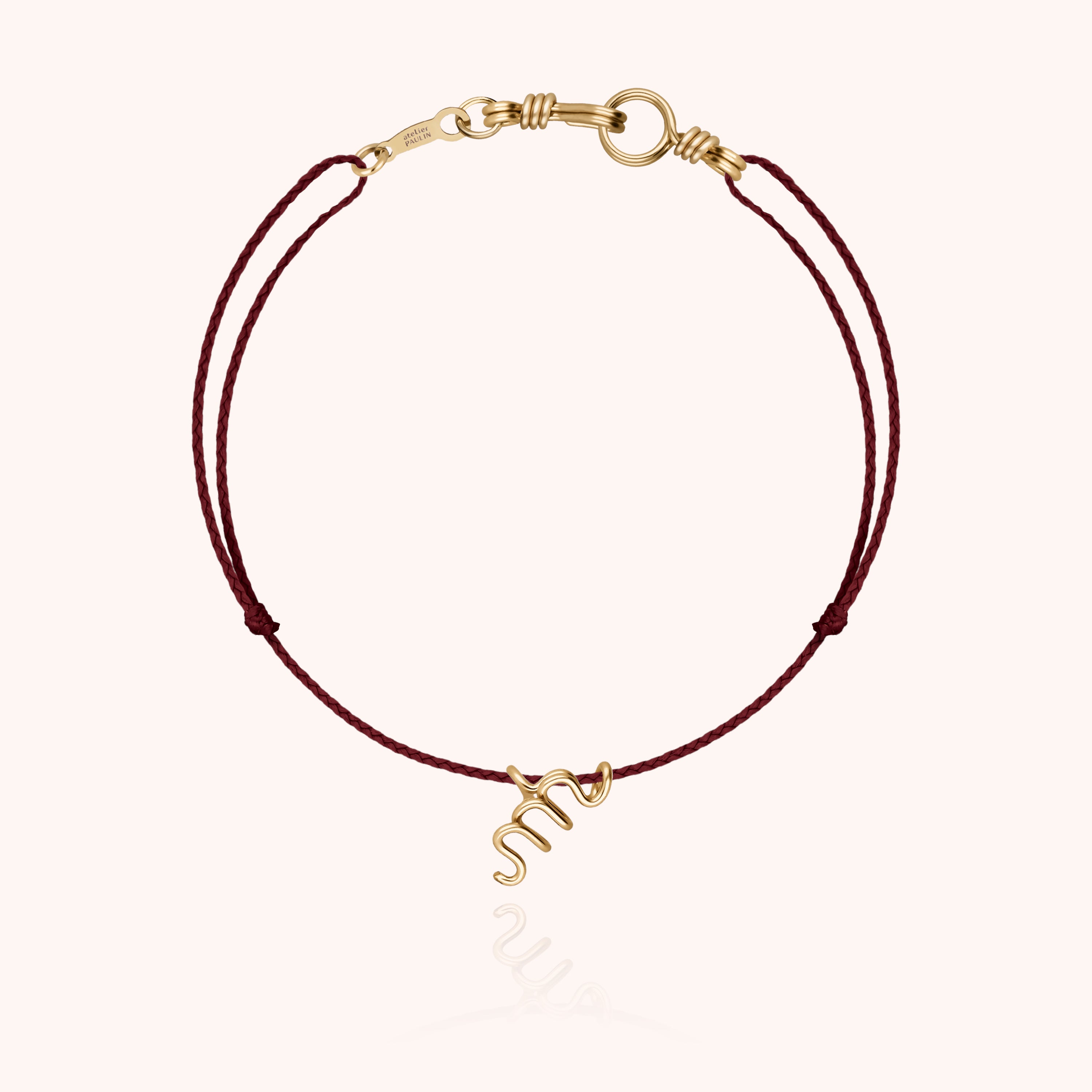 Bracciale Cordon Iniziale Mini Attache moi - oro giallo 750/1000