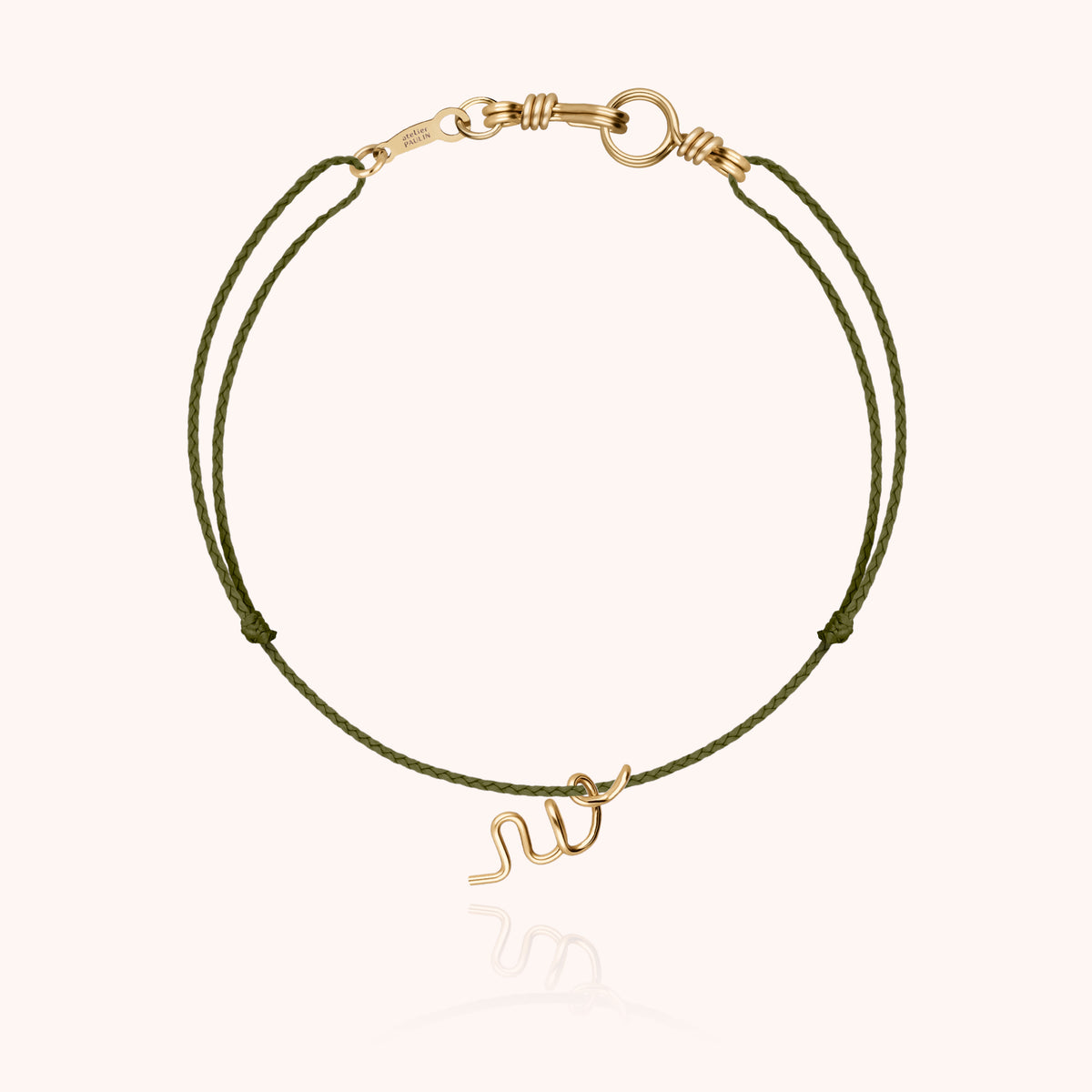 Armband Kordel Initiale Mini Attache moi — handgefertigtes Schmuckstück Armband Expressversand