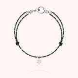 Bracciale Cordino Riflettente Attache-moi - Argento