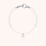 Phosphorescent Cord Bracelet Attache moi - silver