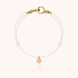 Phosphorescent Cord Bracelet Attache moi - Yellow 14k gold-filled