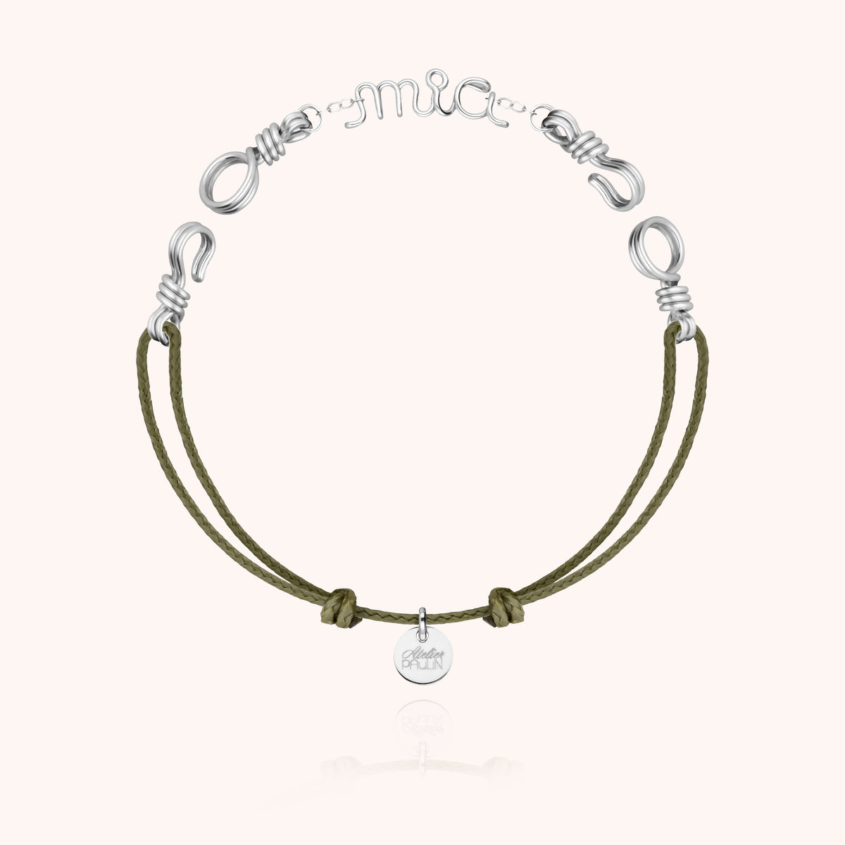 Bracciale Cordino Attache moi Personalizzato