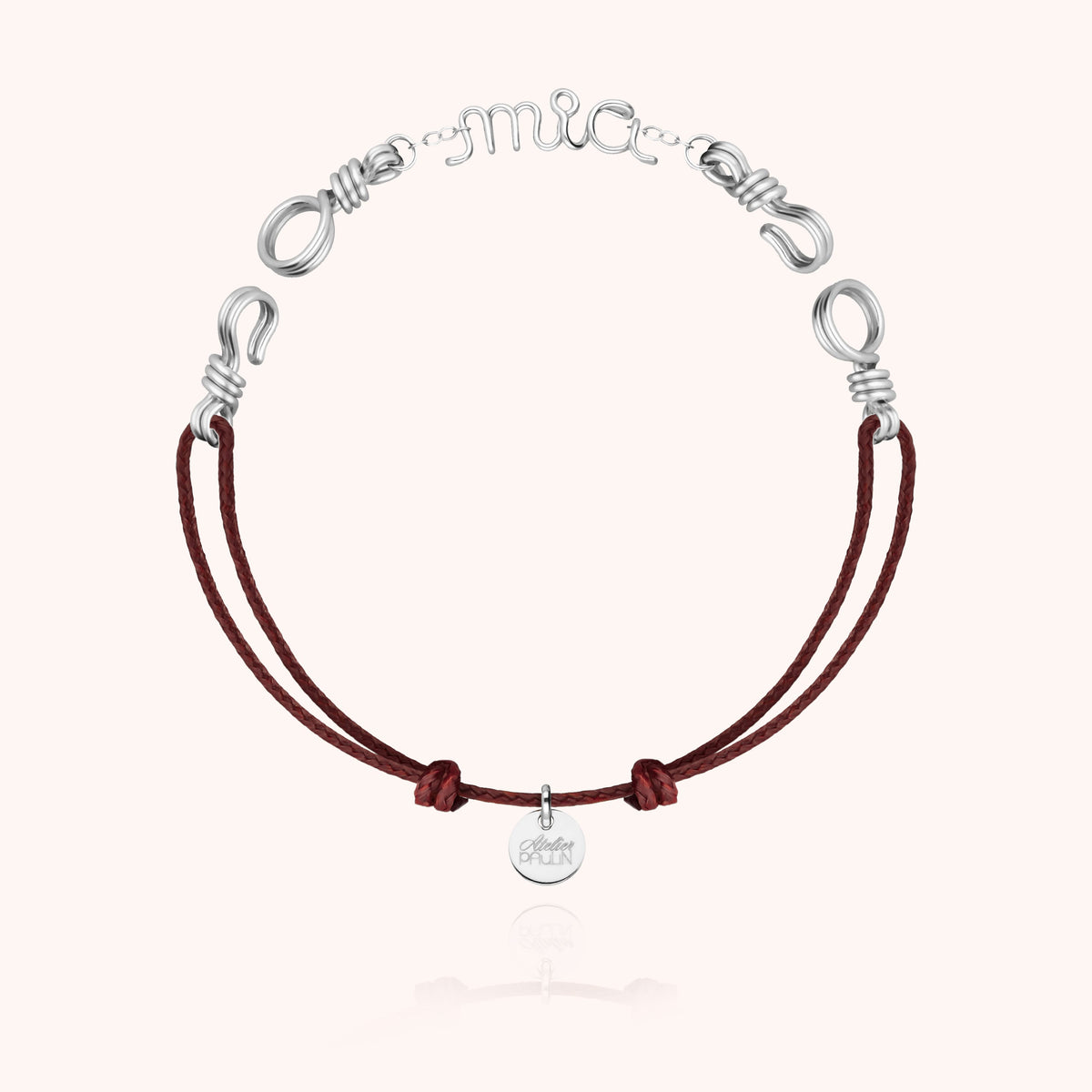 Bracciale Cordino Attache moi Personalizzato