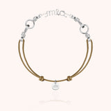Bracelet Cordon Attache moi Personnalisé - argent