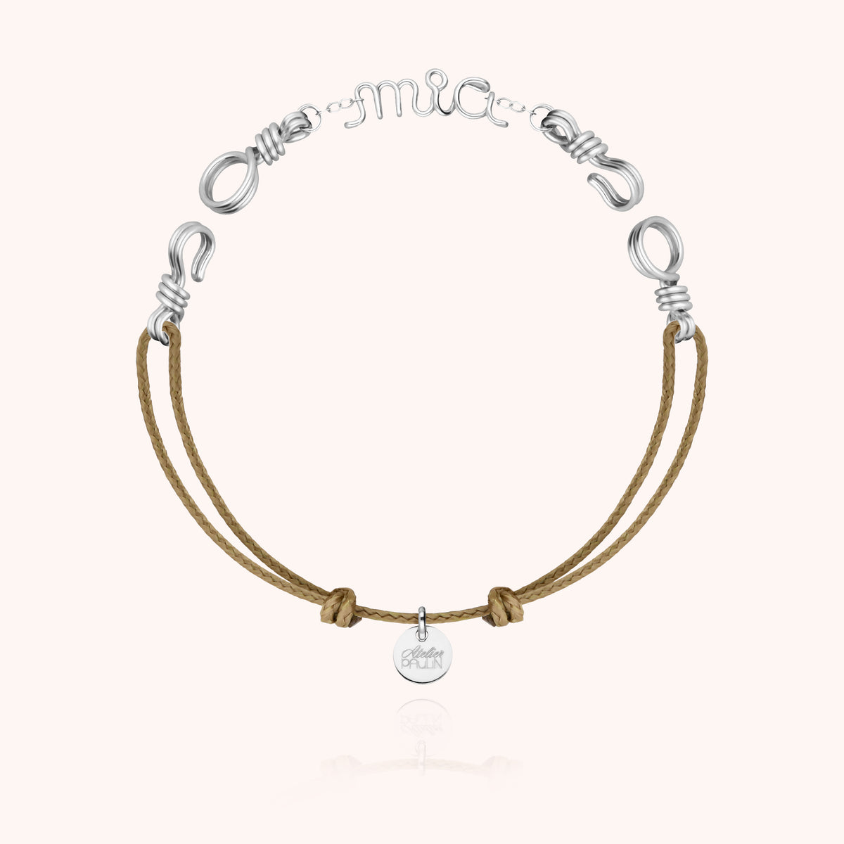 Bracciale Cordino Attache moi Personalizzato