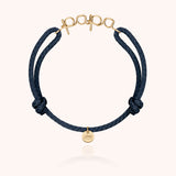 Waxed Cord Bracelet Papa - Yellow 14k gold-filled